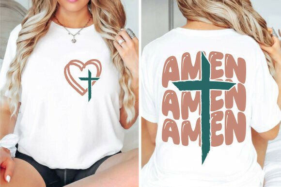 Amen Retro Christian SVG PNG – T-Shirt Designs