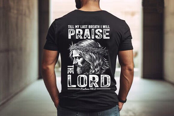 Christian Men's PNG Design, Man of God T-Shirt Designs