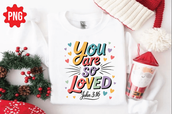 Christian Valentine Svg, Bible Verse Png for T-Shirt Designs
