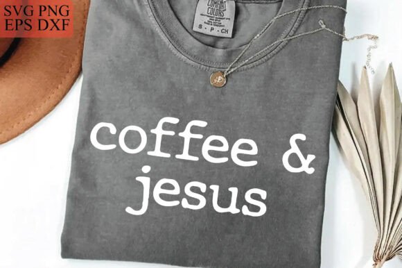 Coffee Jesus SVG PNG, Christian Coffee
