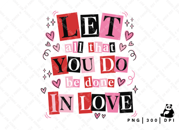 Valentine Love Christian Bible Png for T-Shirt Designs